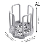 organisateur vaisselle assiettes bols gris blanc moderne rétractable rangement cuisine égouttoir tasses