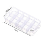 boîtes rangement transparentes 10 15 24 28 grilles clips modernes bijoux bricolage affichage storage