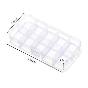 boîtes rangement transparentes 10 15 24 28 grilles clips modernes bijoux bricolage affichage storage