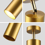 Spot moderne or poli gu10 ampoules éclairage quotidien lisse occlusion aluminium