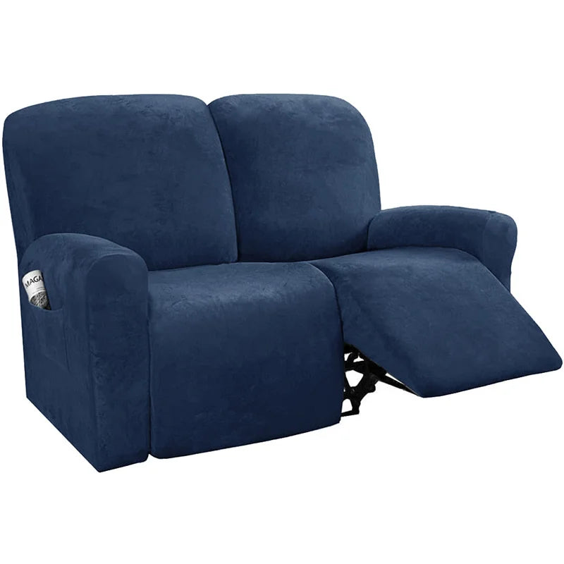 housses canapé relax velours machine lavable moderne rose clair gris bleu marron vert foncé