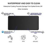 tapis souris noir anti dérapant 3mm épais moderne poignée gaming