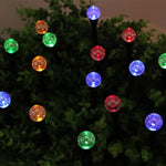 éclairage solaire multicolore translucides modernes jardin noël 20led 30led rgbextérieur patio