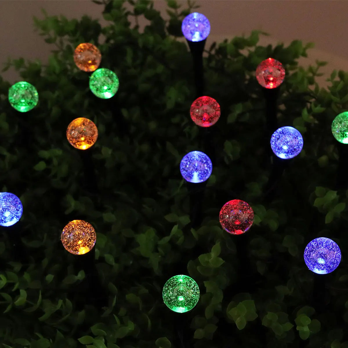 éclairage solaire multicolore translucides modernes jardin noël 20led 30led rgbextérieur patio