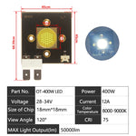 puce led 40w 60w 80w 120w 150w 300w 400w noir carré points dorés moderne
