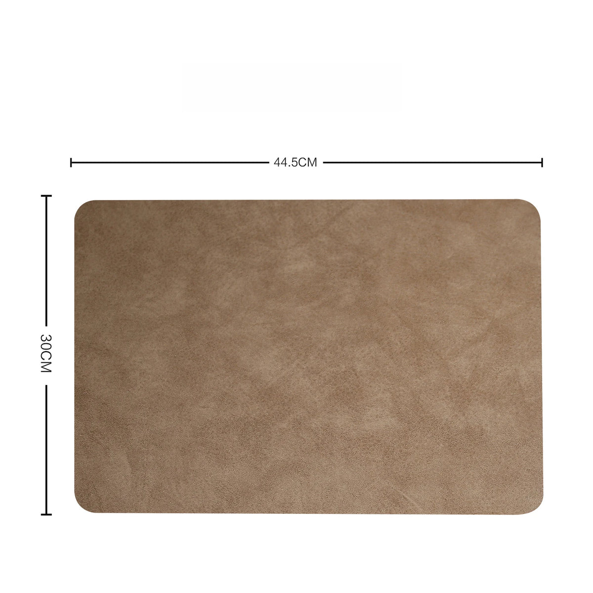 tapis table simili cuir noir marron gris moderne respectueux environnement essuyable lavable 45x30cm