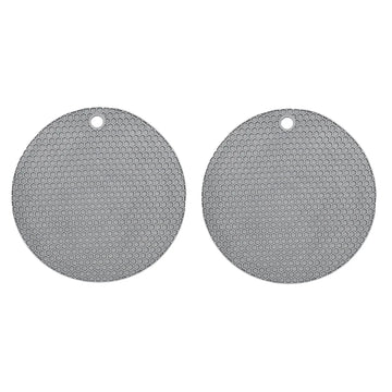 tapis table silicone gris rose bleu moderne réseau hexagonal cuisine protection comptoir 17.5cm