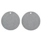 tapis table silicone gris rose bleu moderne réseau hexagonal cuisine protection comptoir 17.5cm