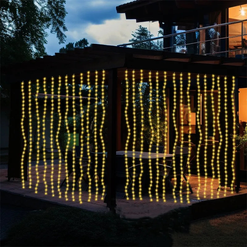 rideau lumineux led décoration intérieur fête mariage guirlande lumière multicolore blanc chaud usb