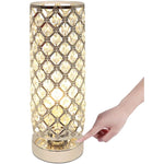 lampe table moderne or diamant brillant élégante cristal haute qualité chambre coucher