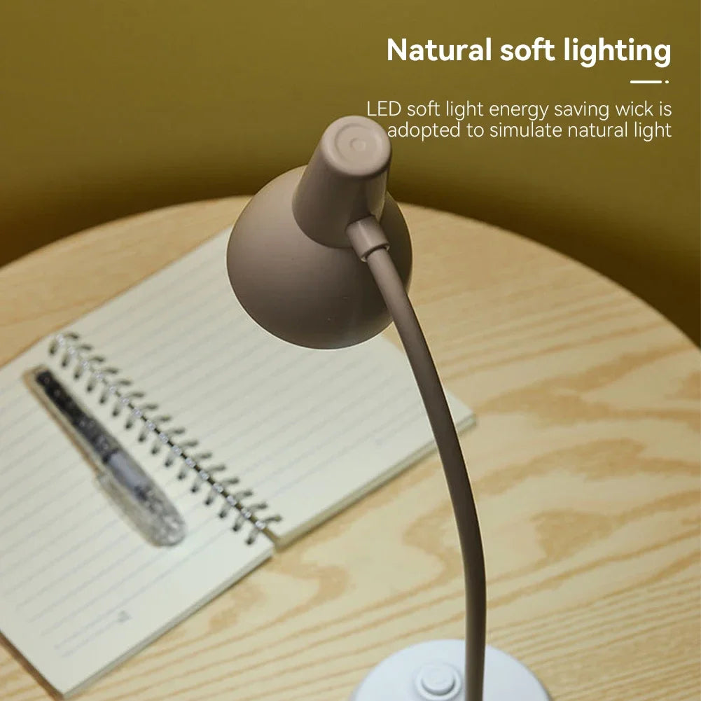 lampe led rechargeable usb protection yeux tactile lecture table blanc moderne minimaliste