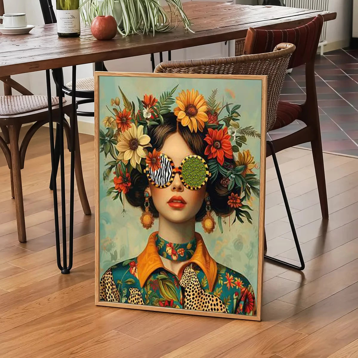 kit peinture numéro fleurs tournesols toile dessin bricolage artistique pinceaux cadre