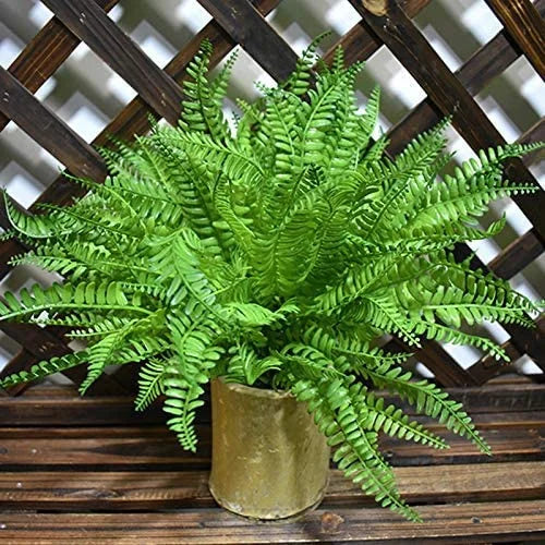 plantes artificielles fougères vertes pots décoratifs intérieur extérieur décoration murale rustic naturel