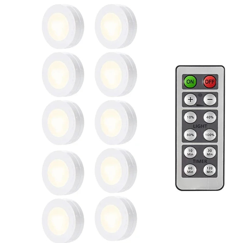lampe led sans fil rechargeable blanc moderne adhésive télécommande inclusière