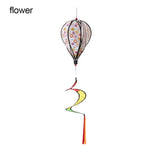 ballon air chaud multicolore rayures paillettes nuages clips décoratif moderne six motifs