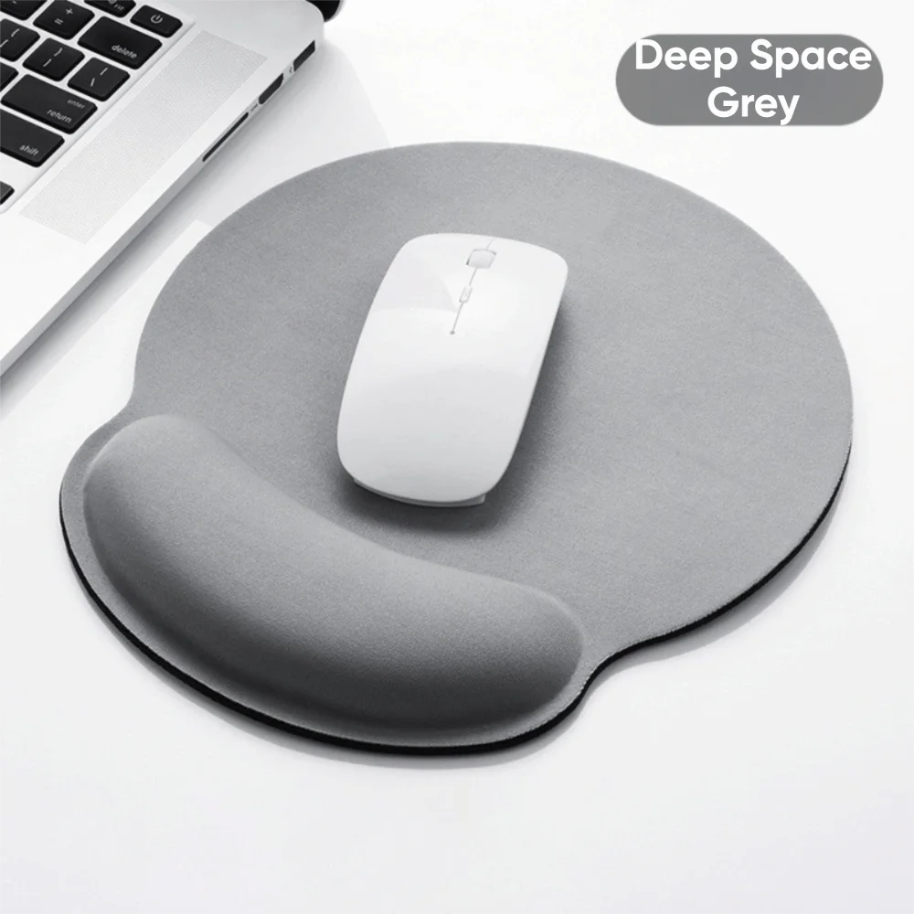tapis souris ergonomique gradient vert menthe rose pâle gris anthracite doux confortable antidérapant repose