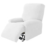 housse fauteuil inclinable gris jacquard moderne adhésif poche élastique intérieur