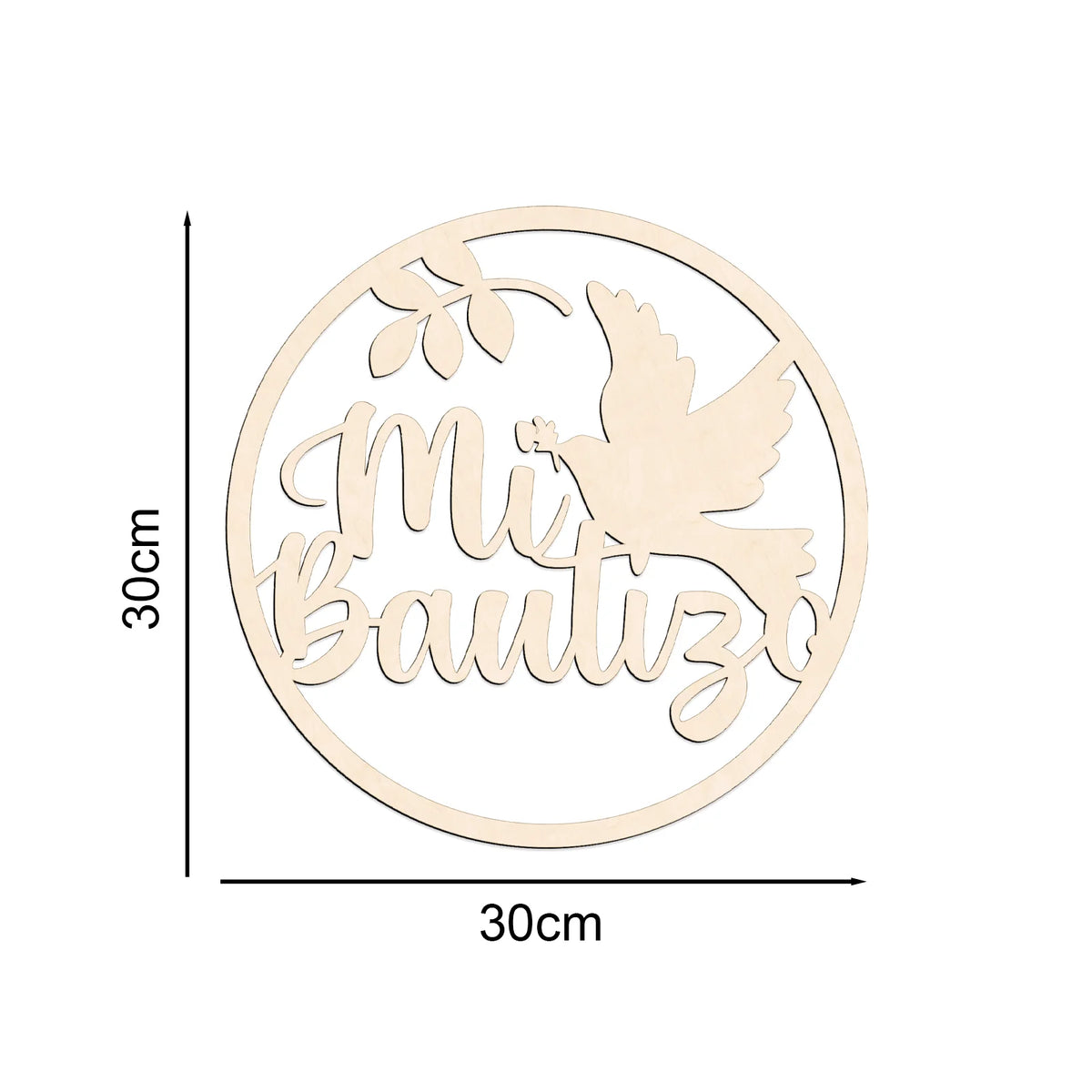 décoration murale bois mi bautizo oiseau feuilles christening party supplies baby baptism gift artisanal