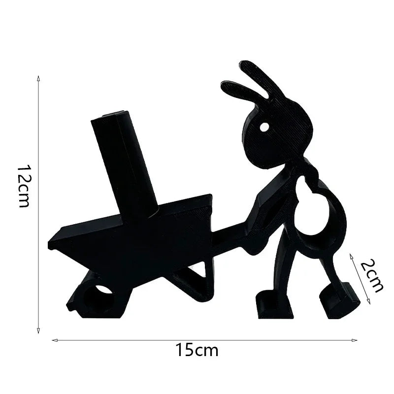support rouleau papier toilette abeille moderne adhésif noir texture lisse minimaliste