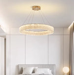 chandelier moderne led bleu noir verre métal opacité 27x40cm 105x160cm