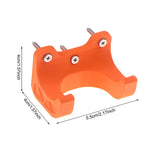 support mural orange tuyaux bouteilles texturé 3d fixations vis cruciformes garage jardin