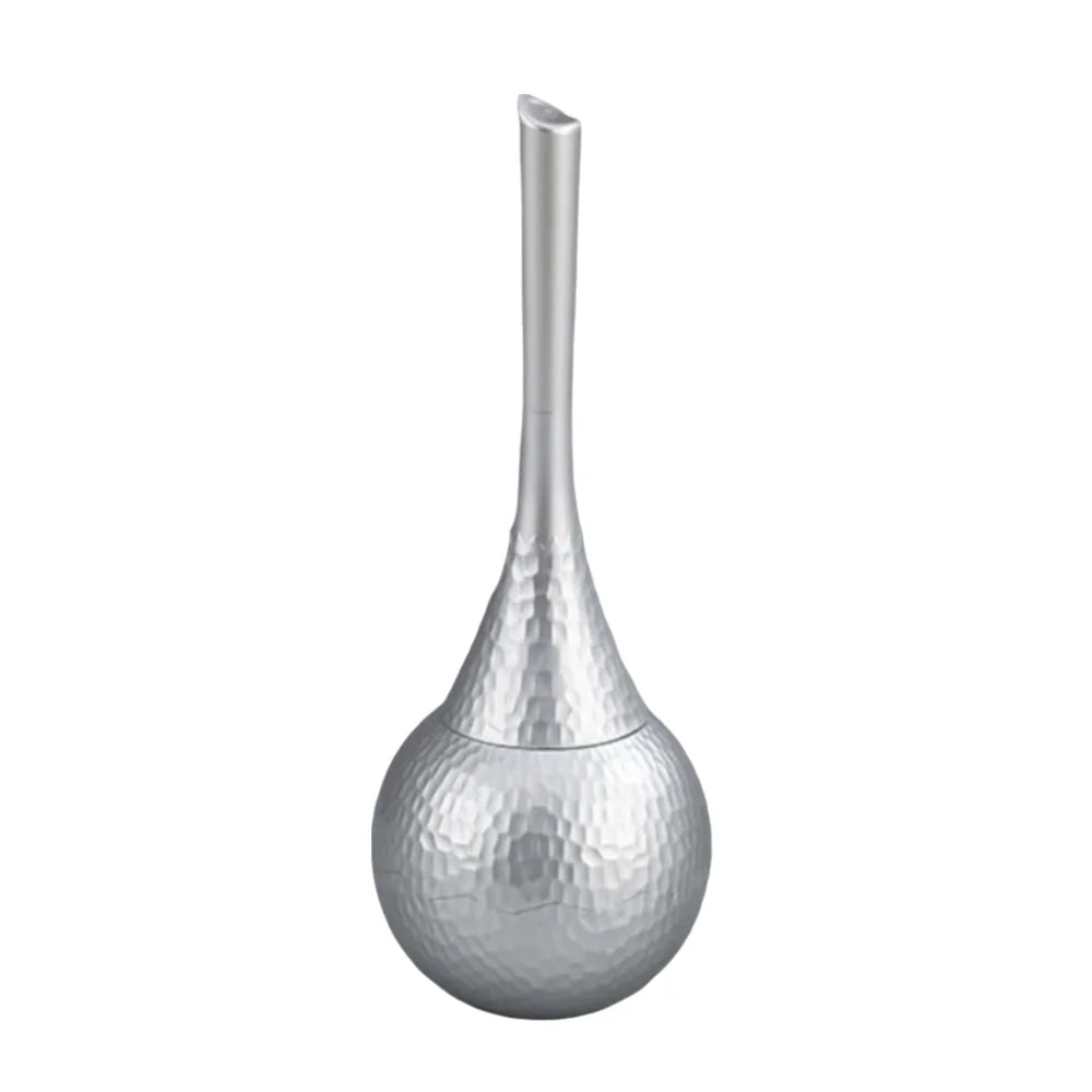 brosse wc moderne or argent noir texture martelée cache brosse grille salon élégant