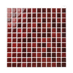 carreaux mur autoadhésifs modernes carrés uniformes beige clair 10x10 imperméables pièces