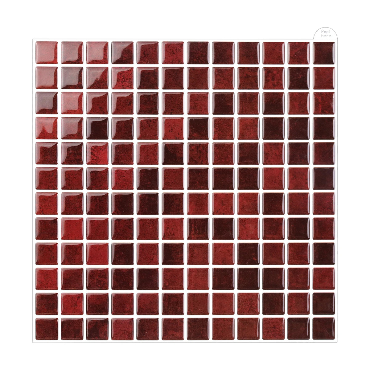 carreaux mur autoadhésifs modernes carrés uniformes beige clair 10x10 imperméables pièces
