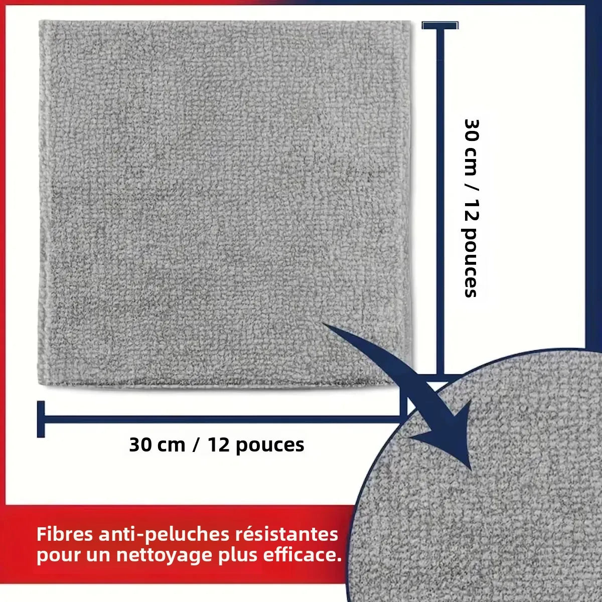 torchons microfibre couleurs mixtes rayures horizontales absorbants réutilisables nettoyage moderne utilitaire 30x30cm