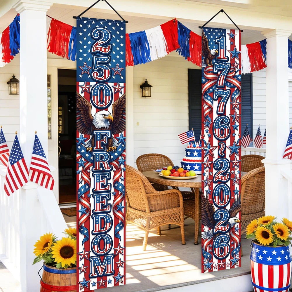bannière étoiles aigle américaine bleu blanc rouge étoiles étoile clips décorative fête anniversaire patriotic