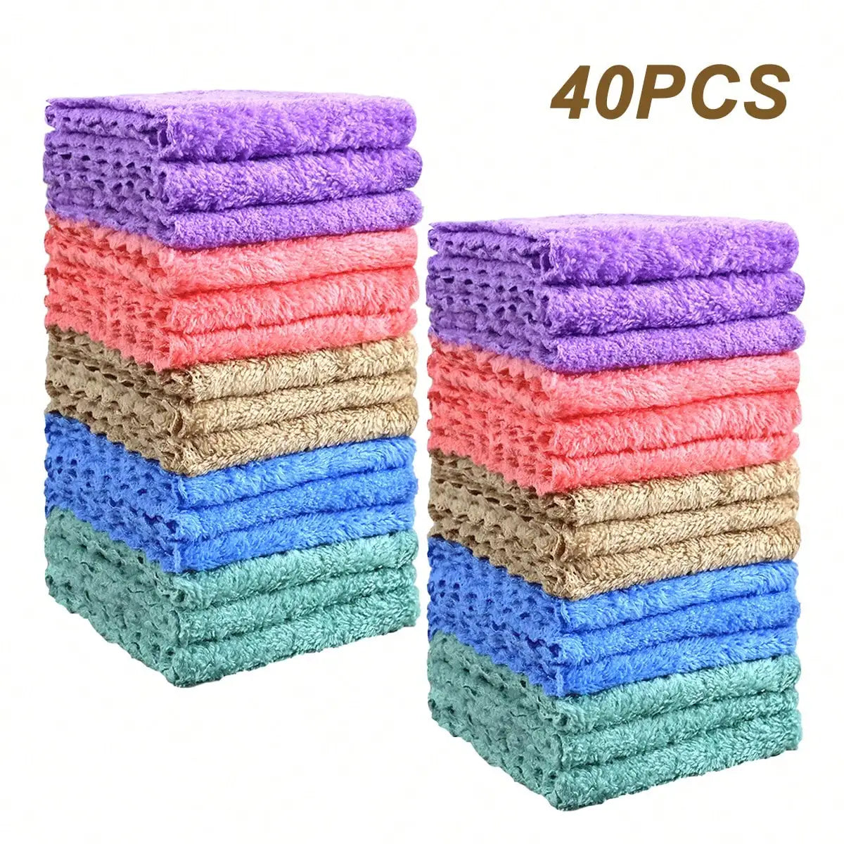 serviettes microfibre douces absorbantes violet rose beige bleu vert modernes 23cm 23cm casa