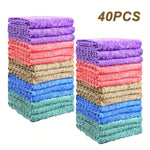 serviettes microfibre douces absorbantes violet rose beige bleu vert modernes 23cm 23cm casa