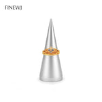 présentoir bijoux anneaux or noir argent métal moderne élégant support rangement durable conique fixe