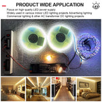 transformateur alimentation led 12v 24v 60w 100w 200w 300w 400w noir industriel adjustable