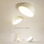 Lampes plafonnier LED modernes aluminium blanc gris clair éclairage minimaliste chambre salon