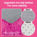 tapis rose vif moderne doux fourré salon chambre autocollants adhésifs large dimensionnels