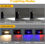 lampe torche rechargeable aimantée portative affichage charge type moderne noire