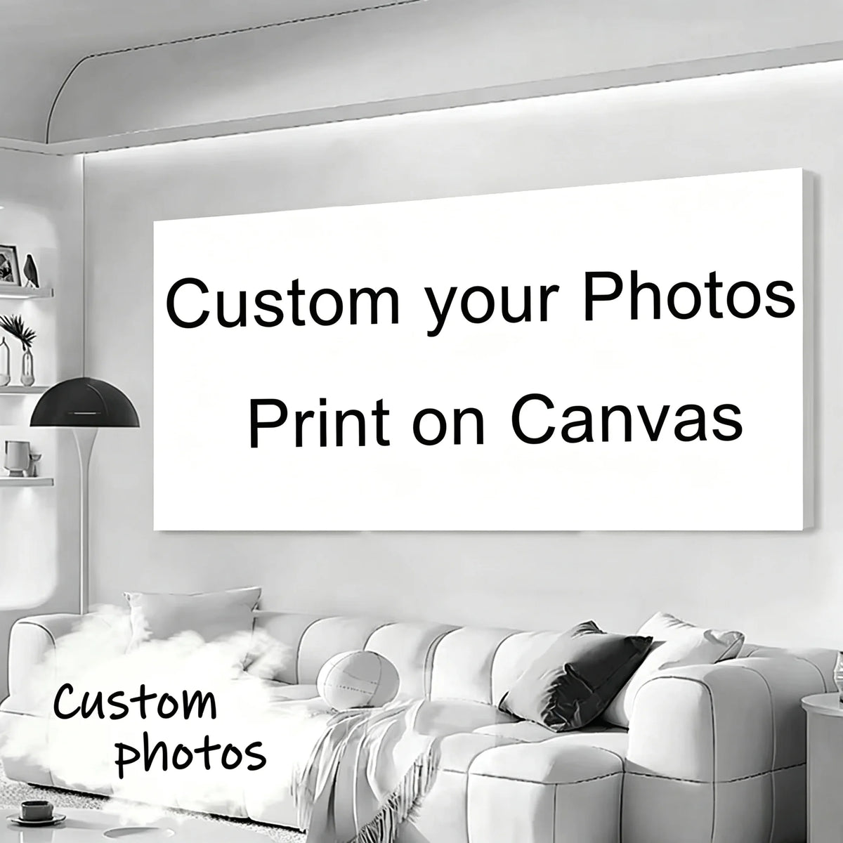 toile d'impression personnalisée moderne cadre blanc photo famille animaux paysages mariage anniversaire décoration maison