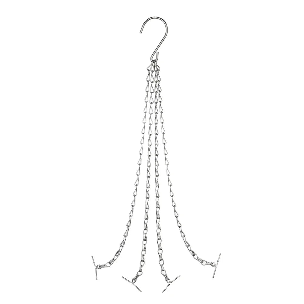 chaînes suspendues métal noir argenté simple maillons minimaliste crochets fournis