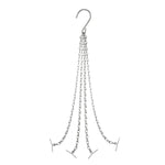 chaînes suspendues métal noir argenté simple maillons minimaliste crochets fournis