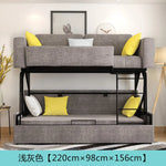 canapé lit pliant moderne gris bleu jaune blanc tissu floral high elastic foam sponge
