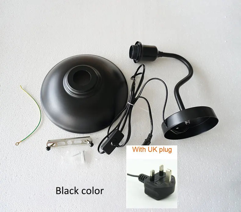 lampe murale industrielle vintage bronze noir argenté prise fixée mur adaptable cuisine salle manger