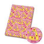 serviettes papier multicolores motifs personnages mignons coeurs arc ciel champignons dessin animé