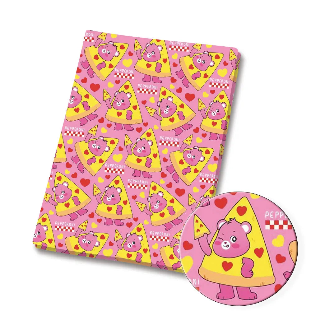 serviettes papier multicolores motifs personnages mignons coeurs arc ciel champignons dessin animé