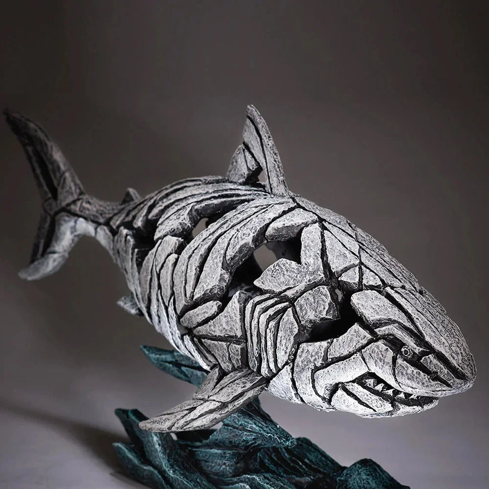 masques animaux sculptés résine noir gris brun artisanal maison décoration contemporaine