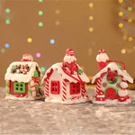 décoration noël miniatures maison leds flocons neige personnages motifs traditionnels festifs