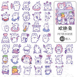 sticker kawaii mignon ours lapin coeur floral scrapbooking diy carte journal intime