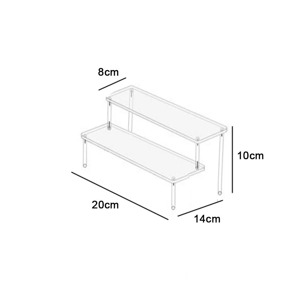 étagère rangement transparente acrylique support présentation moderne figurines objets divers