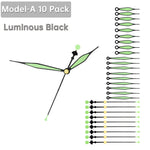 aiguilles montre vert clair noir blanc lisses modernes horloges murales remplacement bricolage quartz