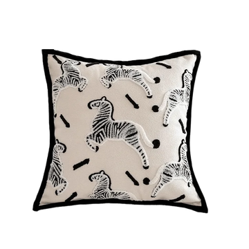 coussin carré 45x45cm coussin 30x50cm housse amovible lavable bohème motif géométrique polyester coton moderne